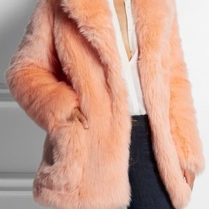 See By Chloé Women's Orange Faux Fur Coat